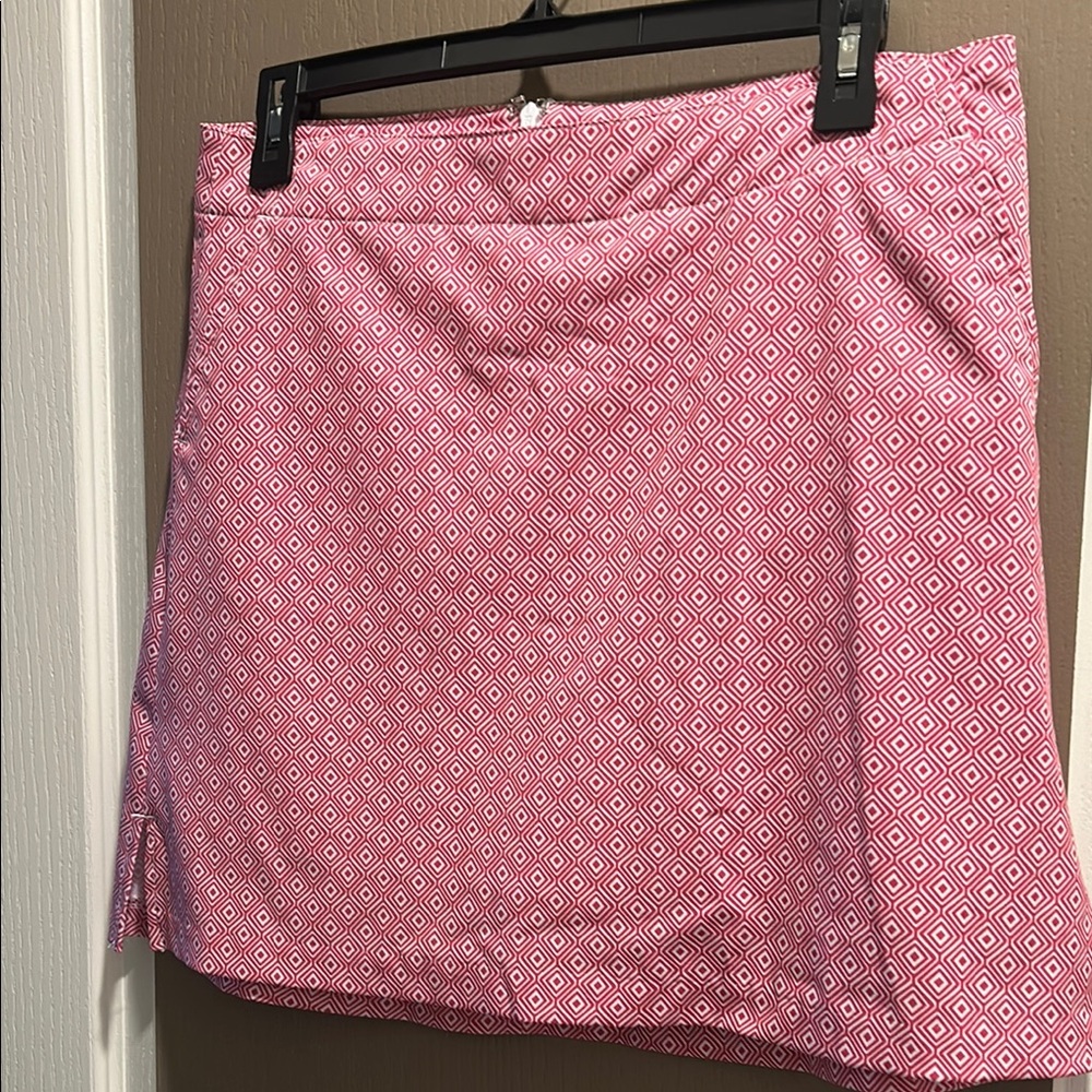 Pink Geometric Women's Skirt